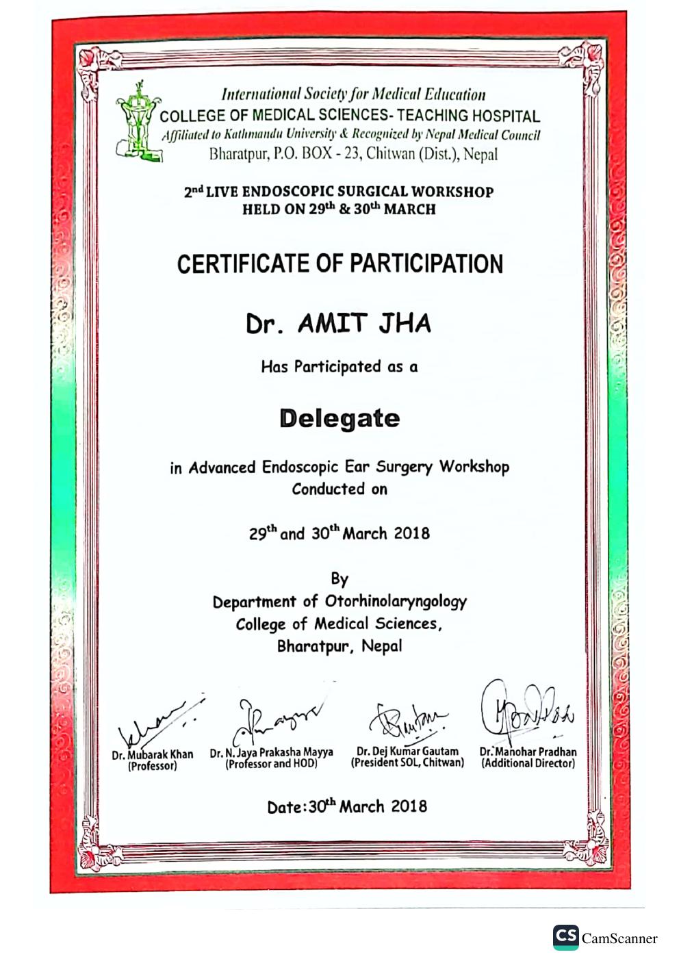 Advanced Endoscopic Ear Surgery Workshop