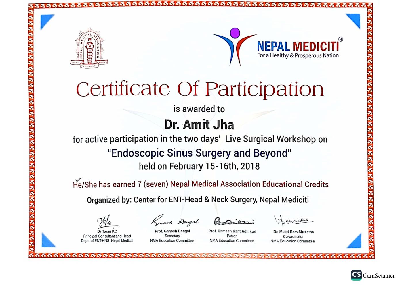 Endoscopic Sinus Surgery Workshop