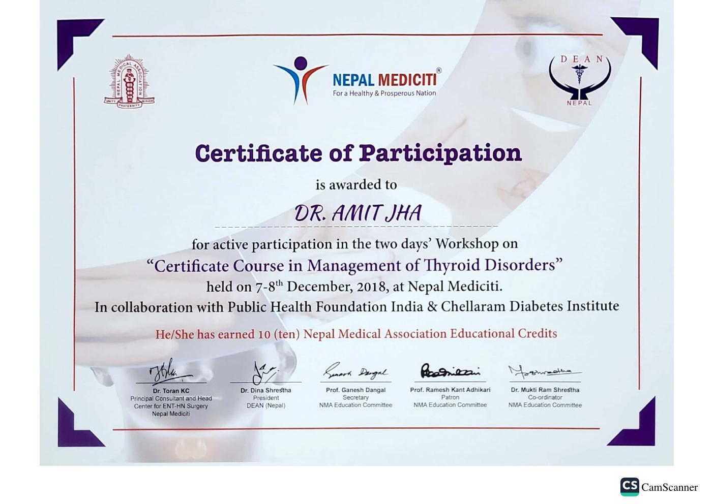 Management of Thyroid Disorders Workshop