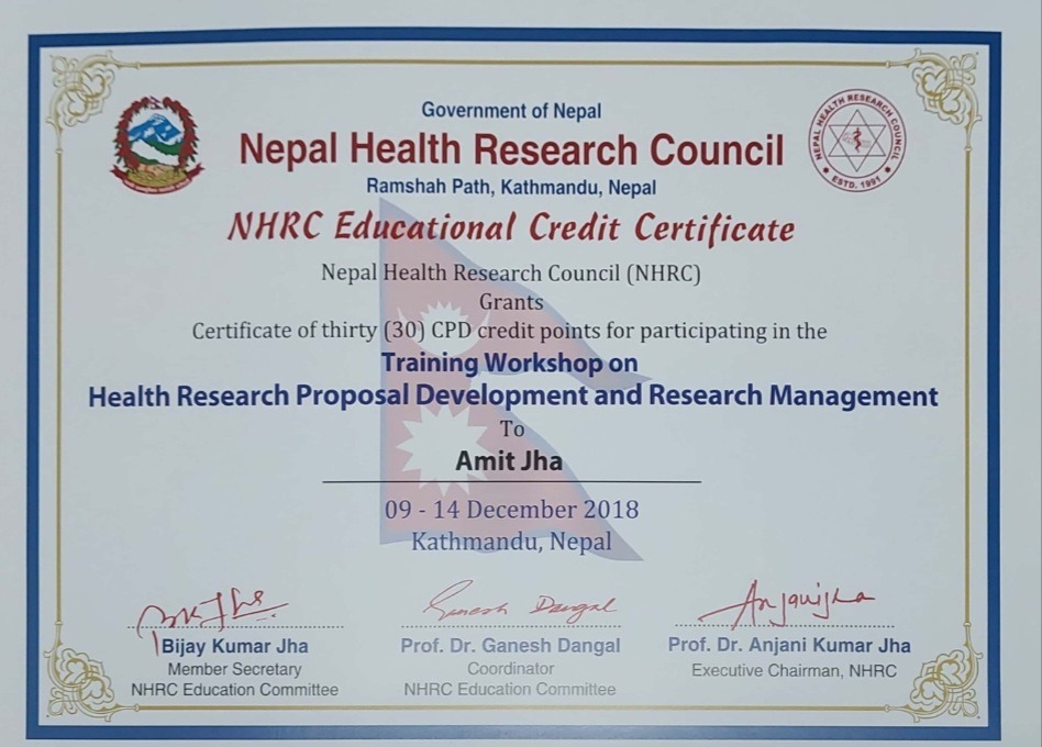 Health Research Proposal Development Workshop